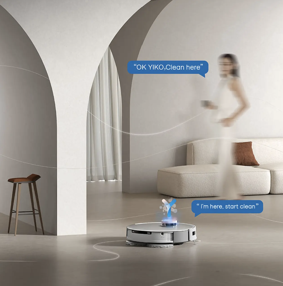 Robot Hút Bụi Lau Nhà Ecovacs T50 Pro Omni 15.000 Pa Tự Pha Nước, Giặt Nước Nóng, Vệ Sinh Khoang Giặt - Hàng Chính Hãng