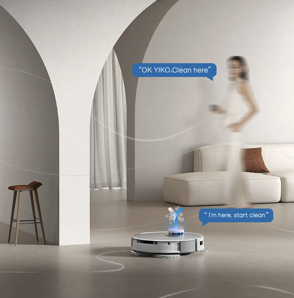 Robot Hút Bụi Lau Nhà ECOVACS Deebot T20 Darwin OMNI - Bản Quốc Tế Tự Động Hút Rác Kết Nối App, Công Nghệ Làm Mát Không Khí Khử Mùi, Trợ Lý Ảo YIKO, Công nghệ OMO 3.0, Lực Hút 6.000 Pa, Phù Hợp Diện Tích 250m2, Công Suất 45 W - Hàng Chính Hãng