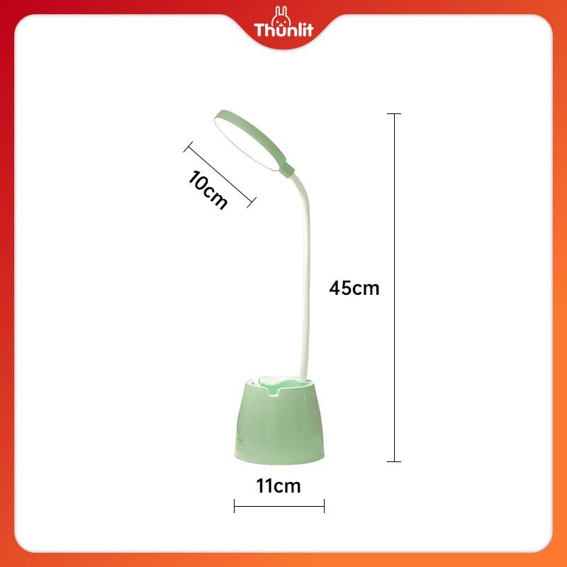 Đèn bàn màu xanh lá cây 8W 4000mAh có thể sạc lại bằng USB có thể thay đổi 3 nhiệt độ màu