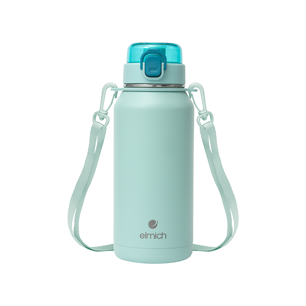 Bình Giữ Nhiệt Inox 316 Elmich EL0916 1.1L, Hàng Chính Hãng, Kèm Dây Đeo Và Ống Hút - JoyMall