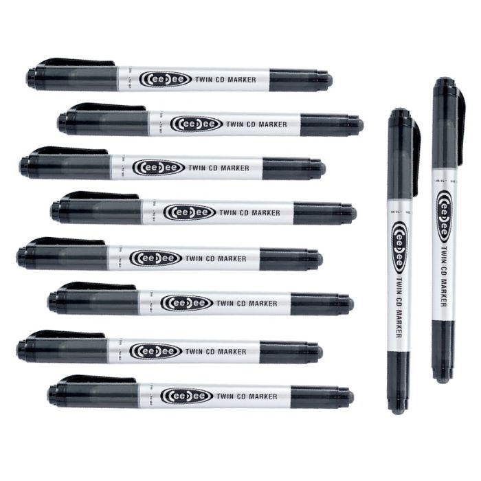 Bộ 10  Bút lông dầu Thiên Long PM-04 – Đen