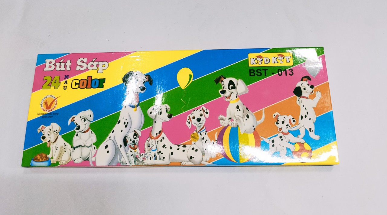 Bút Sáp Thơm 24 Màu Chó Đốm