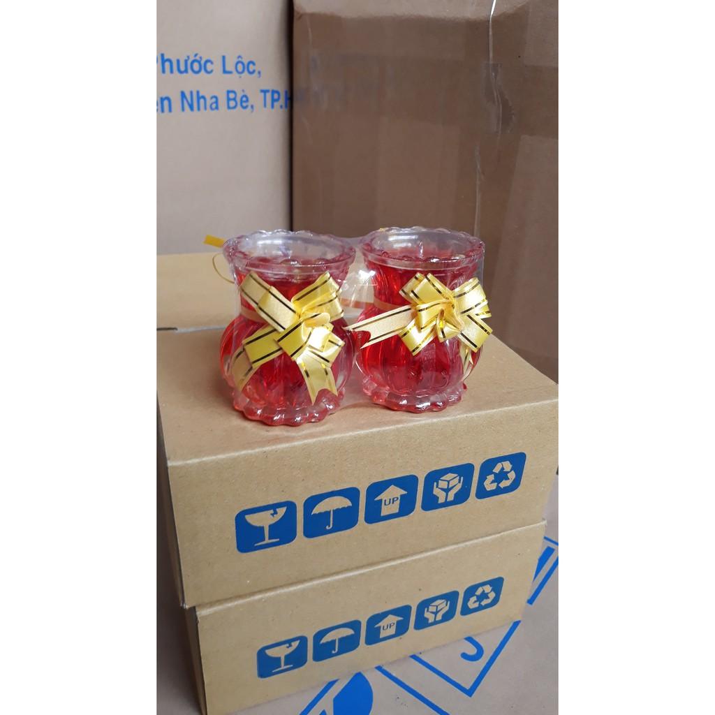 Đèn Cầy Ly Cúng Q13 Bông Cúc Cao 10cm Cháy Liên Tục 31 Tiếng Đồ Thờ Cúng Thiên Lộc - Cặp 2 Ly