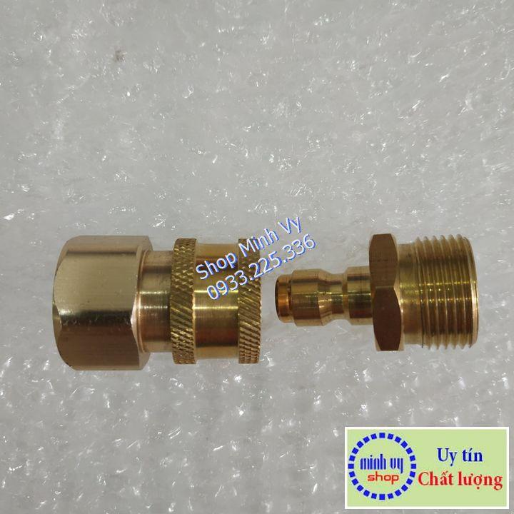 Khớp nối nhanh đầu ra ren 22mm cho máy rửa xe