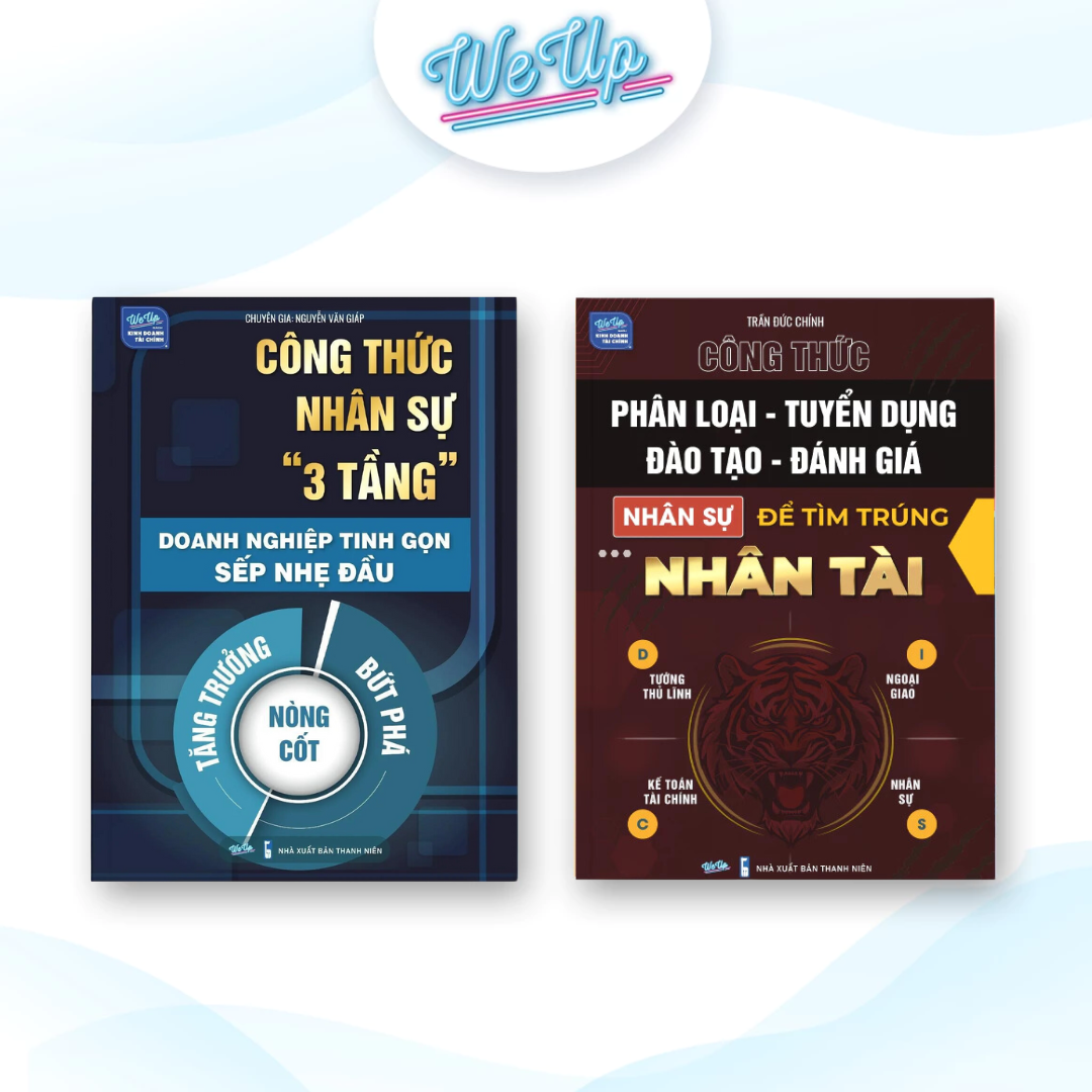 Combo sách quản lý nhân sự: Công thức Nhân sự 3 tầng &amp; Công thức Tuyển dụng - Đào tạo nhân sự để tìm trúng Nhân tài