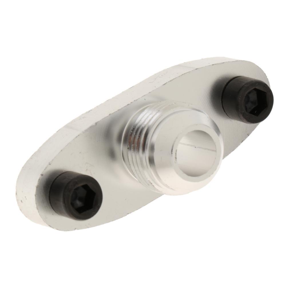 TF008 Car Oil Feed Inlet Flange Gasket Adapter AN For T3 T4 Turbos