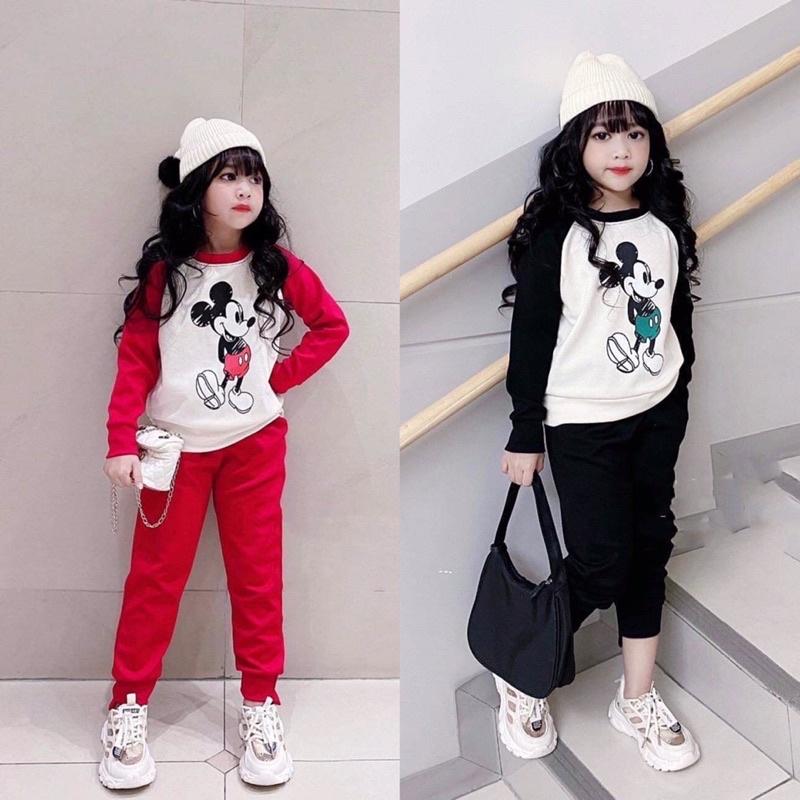 set bộ mickeyy dài tay cho bé 18-30kg