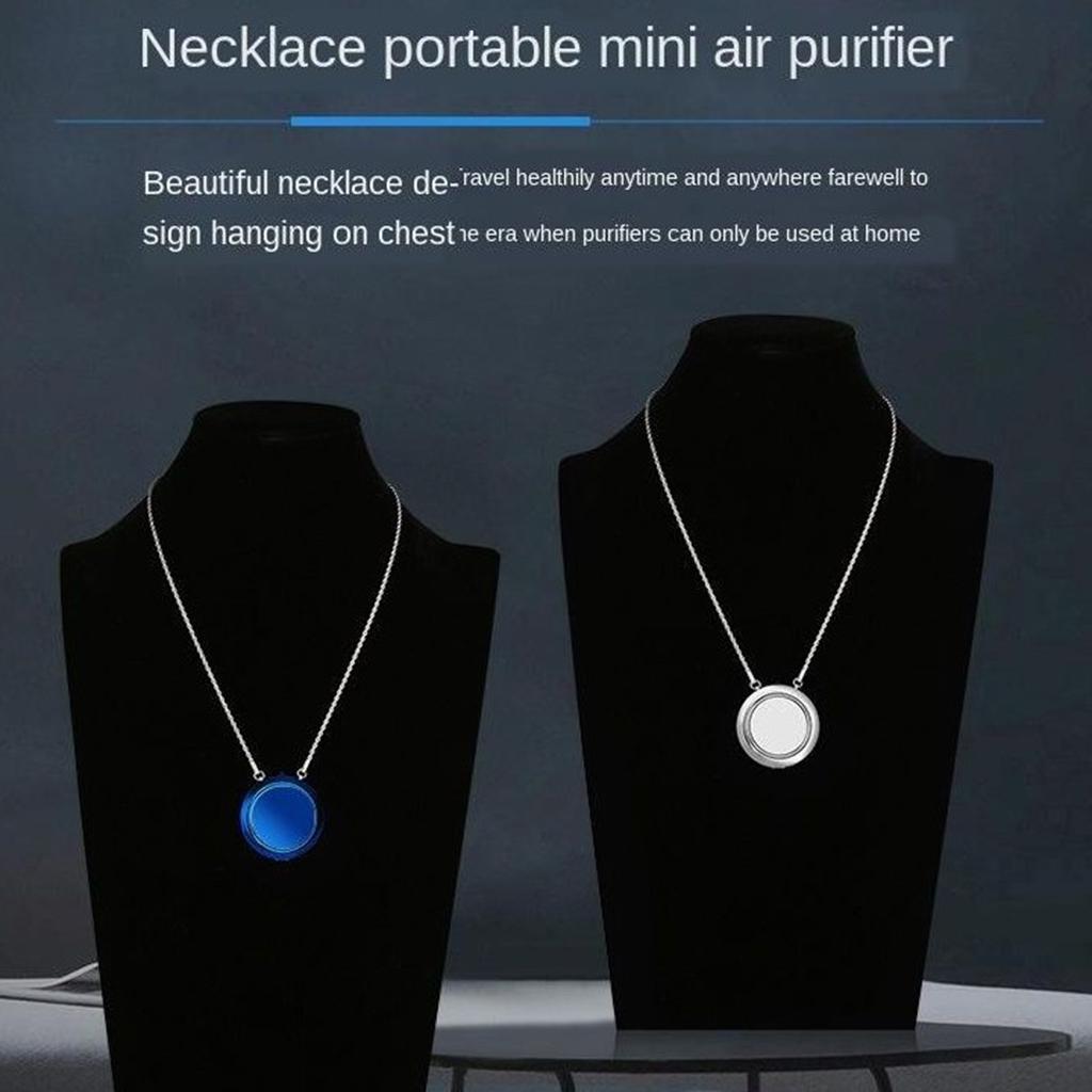 Wearable Necklace Air Purifier Portable Negative Ion Generator USB