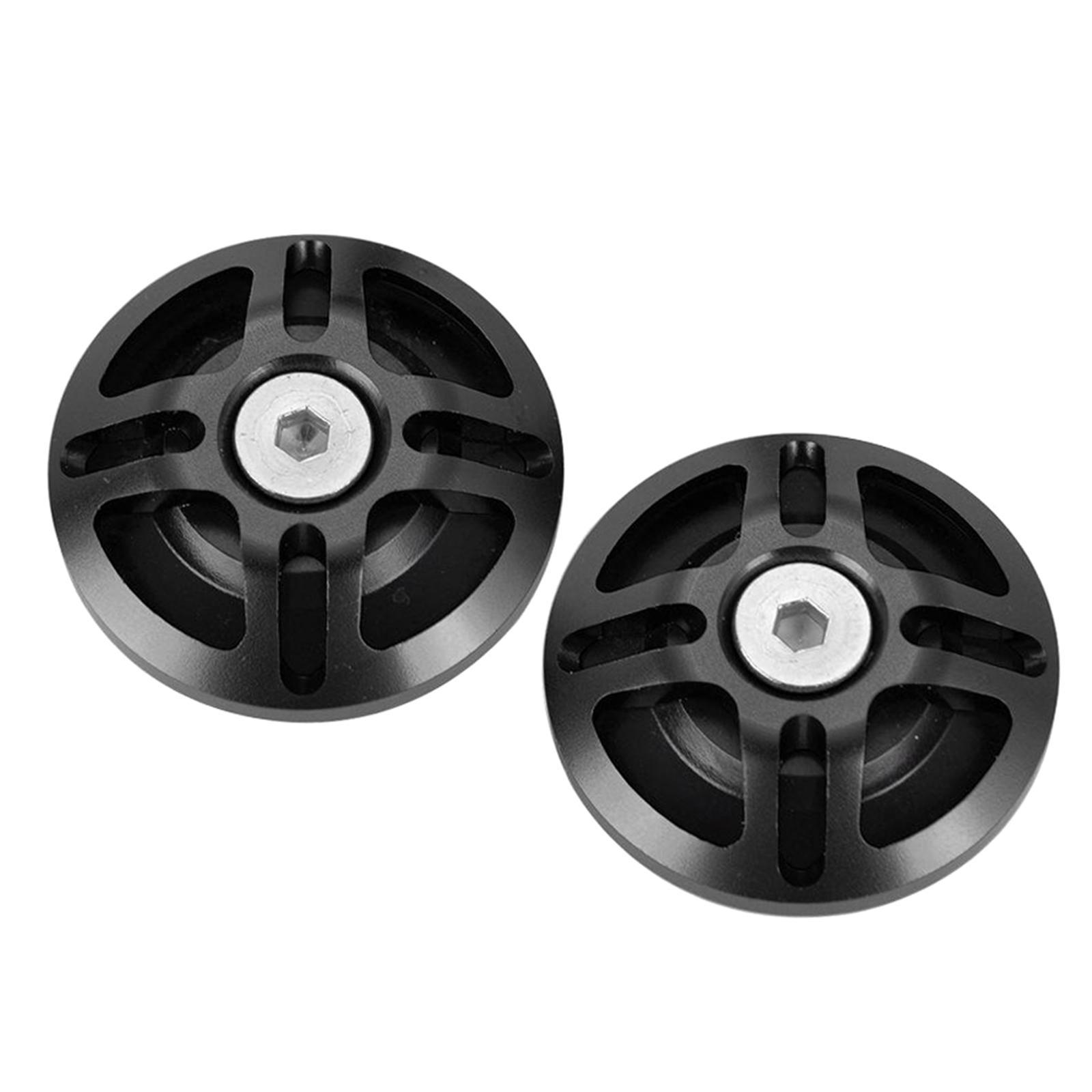2x Motors Aluminum Alloy Frame Hole Decorative Plug for Ninja400 Black