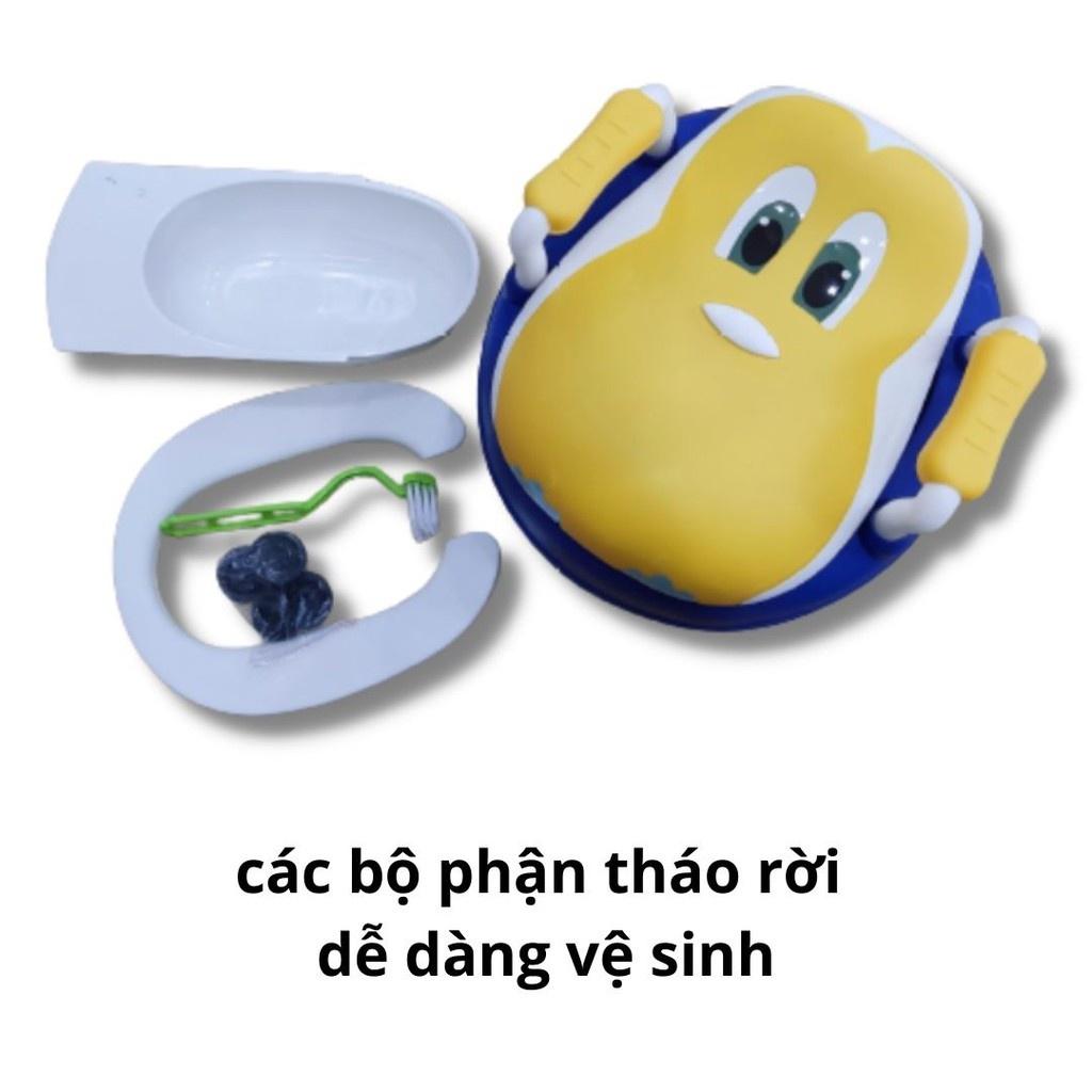 Bô Cho Bé Đi Vệ Sinh BabyJoy Bô Đi Vệ Sinh Cho Bé Gái Bé Trai Tập Ngồi Tựa Lưng Nhựa An Toàn