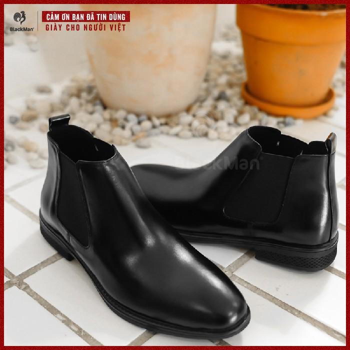 Giày Nam da bò nguyên tấm - Giày Cao Cổ Da Trơn-Chelsea Boots cho phái mạnh Mã GC45