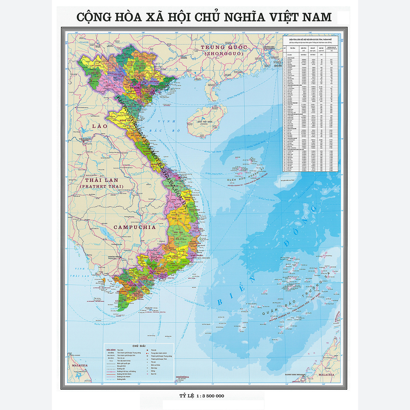 Bản đồ Tờ gấp Việt Nam, Thế giới, Hà Nội, Asean