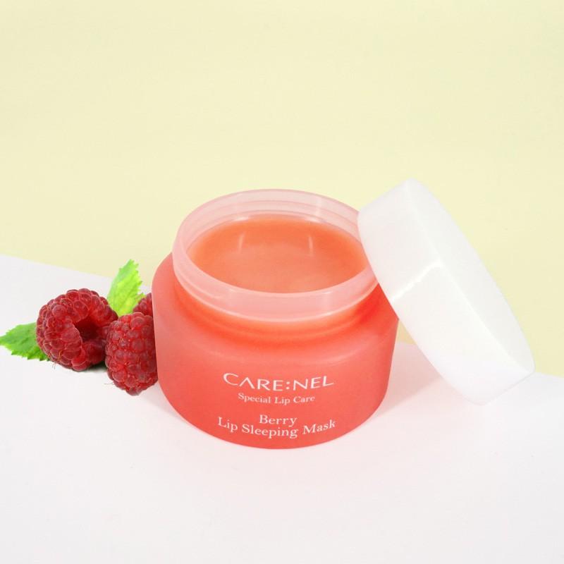 CARE:NEL Mặt Nạ Ngủ Môi Tẩy Tế Bào Chết Môi &amp; Dưỡng Ẩm Hương Dâu - Berry Lip Sleeping Mask