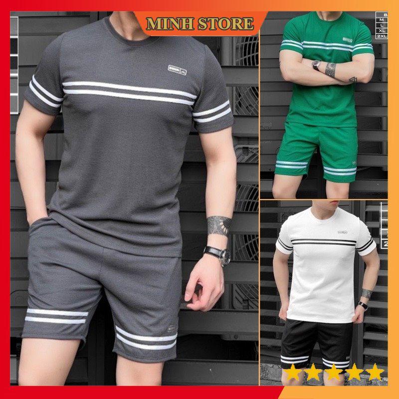 Bộ Thể Thao Nam Viền Chất Tổ Ong Cao Cấp, Bộ Cộc Nam Cotton Mặc Nhà Siêu Đẹp BO10 - MINHSTORE 66