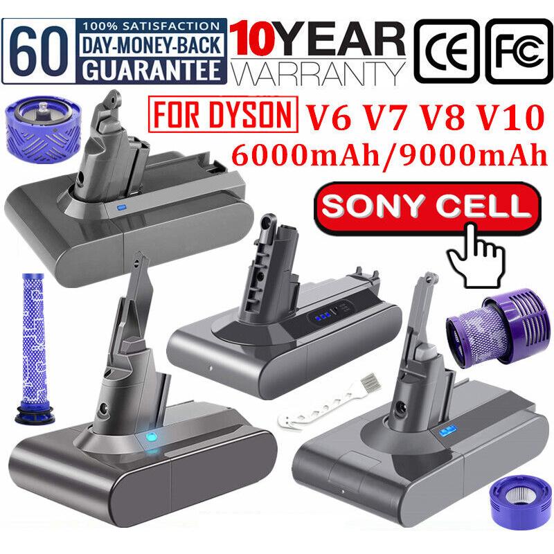 6000mAh cho Dyson V6 V7 V8 V10 Pin sạc Bateria SV10 SV11 SV12 SV09 Animal Pro Máy hút bụi cho Sony Pin Màu sắc: V10 6000mAh