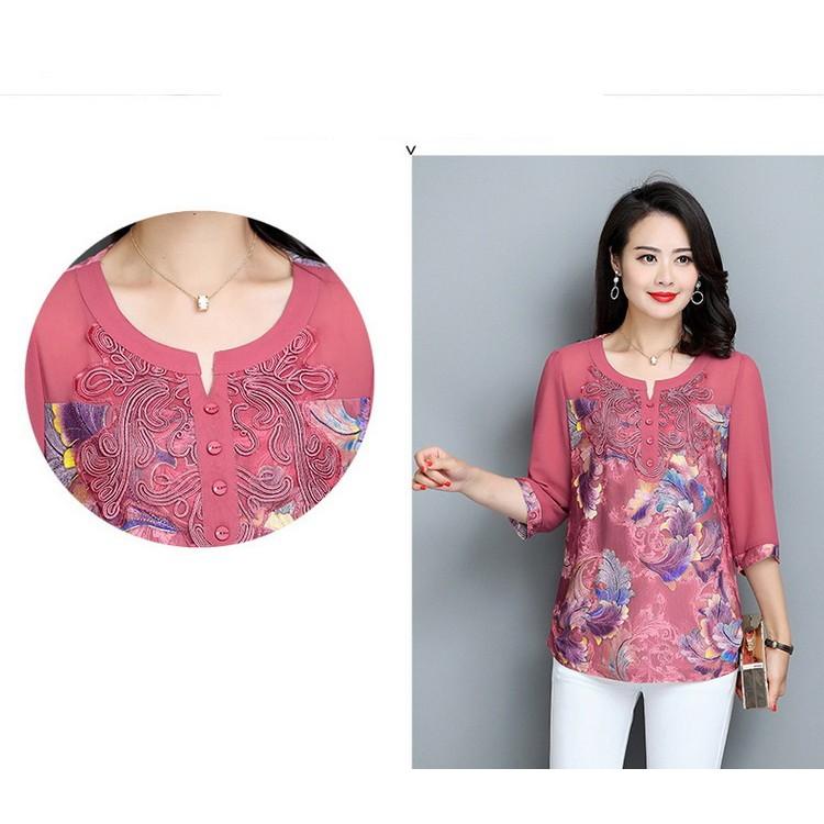Áo sơ mi cho mẹ_sẵn hàng AM940165
