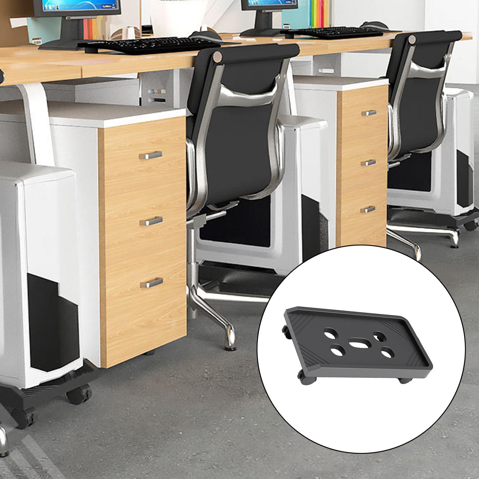PC CPU Holder Stand Mobile with  for Office Home Under Desk