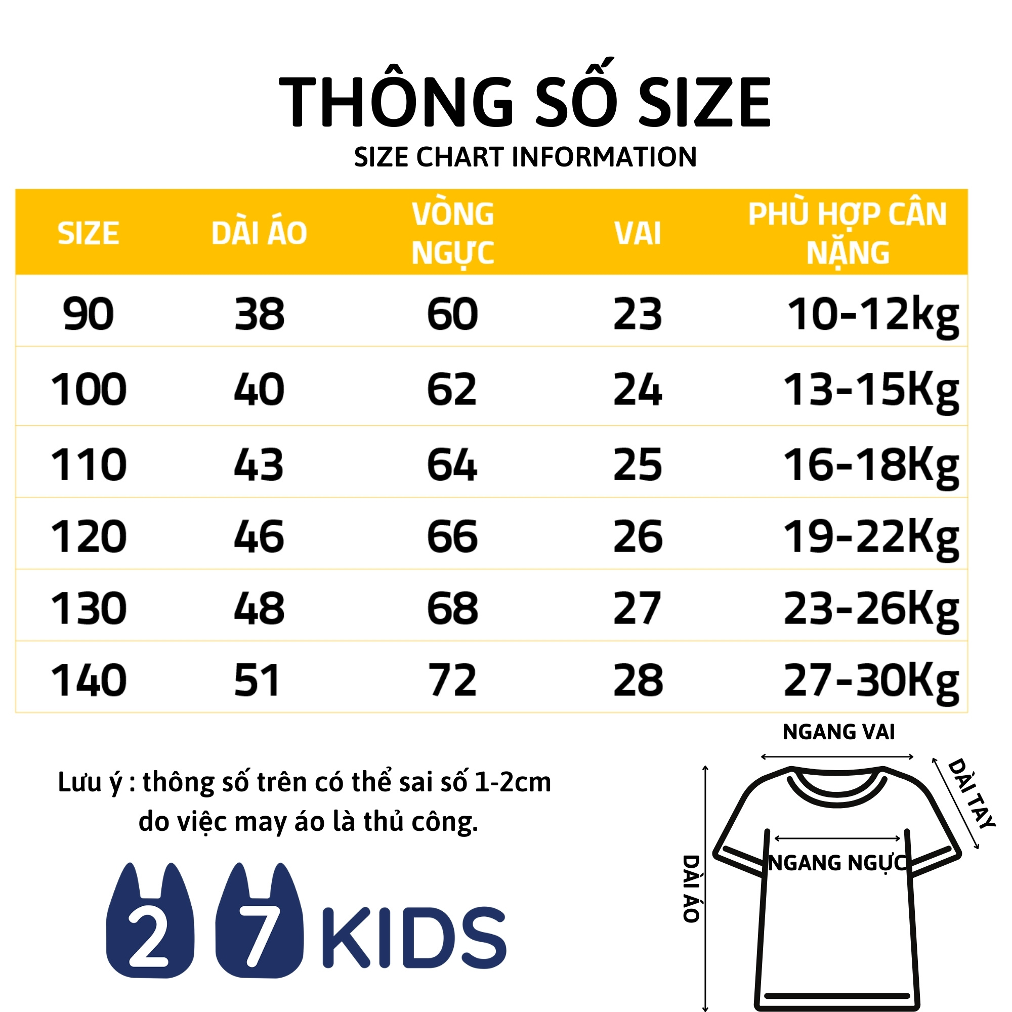 Áo thun bé gái ngắn tay 27Kids Forest Kingdom áo cộc nữ 100% Cotton cho trẻ từ 2-10 tuổi GSTS8