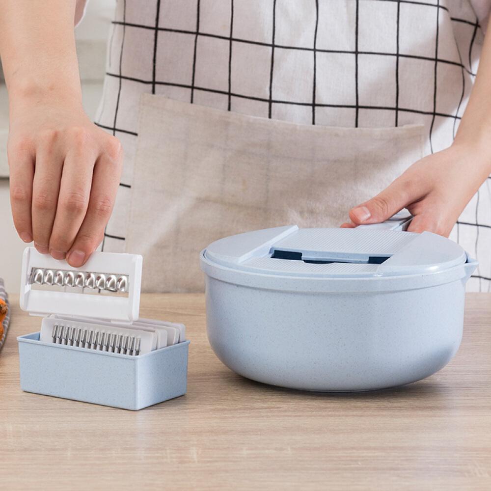 Food Slicer Wheat Plastic Fruit Vegetable Cutter Multifunctional Fast Chopper