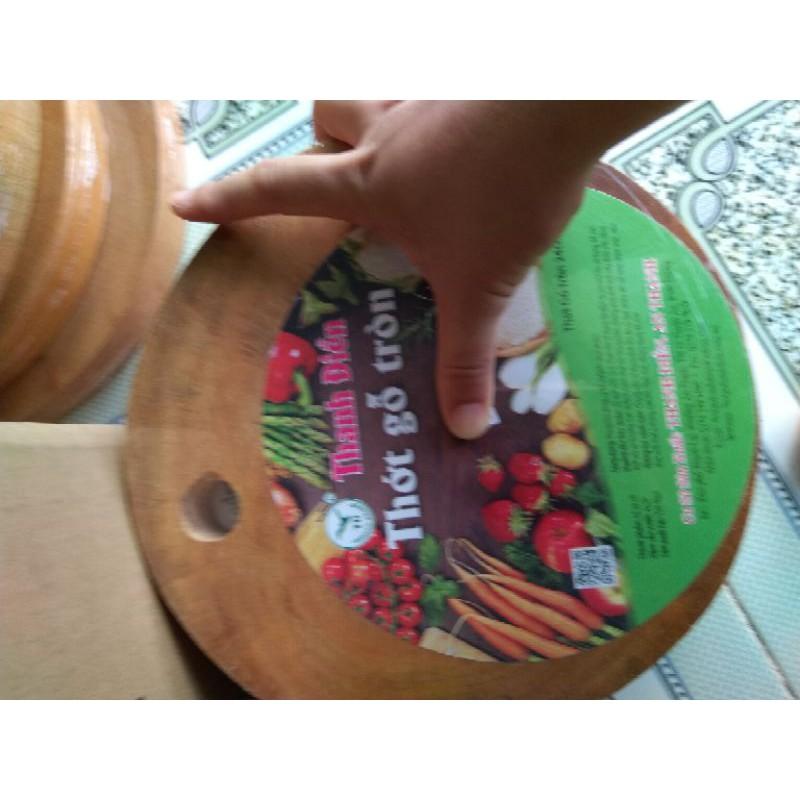 Thớt gỗ tròn thanh điền loại 28cm