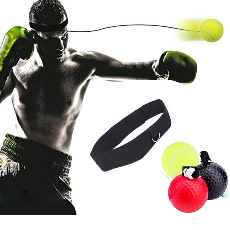 Boxing Reflex Ball Punching Ball Raising Speed Reaction Agility Hand Eye Training With Headband Gym Boxing Fitness Equipment