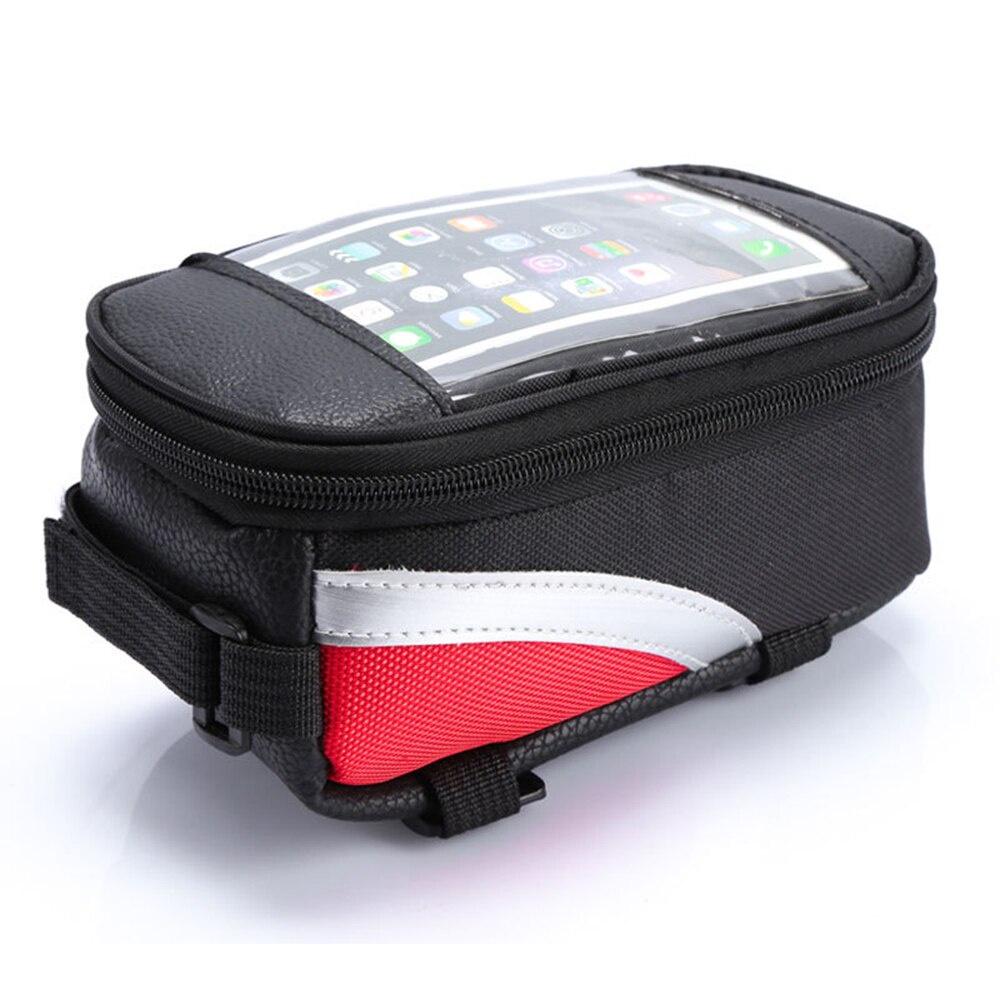 Cycling Bag Bicycle Bike Head Tube Handlebar Cell Mobile Phone Bag Case Holder Screen Phone Mount Bags Case With Touch screen