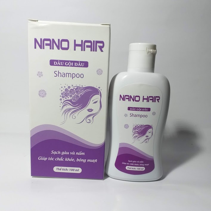 [BỘ SẢN PHẨM] Gel bôi Nano Bạc làm sạch da, mờ sẹo và thâm do mụn- tuýp 20g &amp; Dầu gội ngừa gàu và nấm da đầu NANO HAIR giúp tóc sạch gàu và chắc khỏe chai 100ml, hàng chính hãng