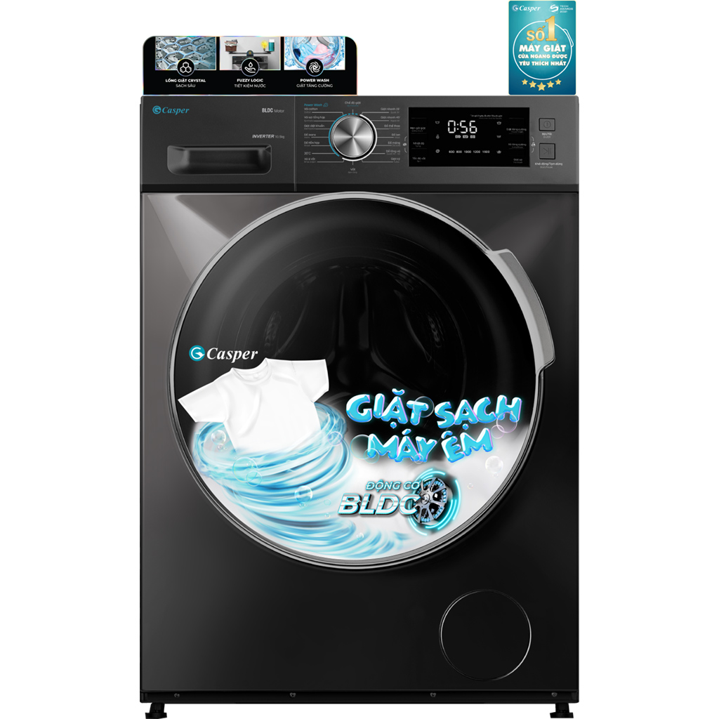 Máy giặt Casper Inverter 8.5 kg WF-85I140BGB - Hàng chính hãng