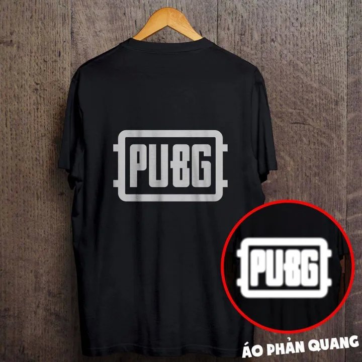 Áo Thun Phản Quang PUBG, Áo Thun Cotton 75%, Áo From Rộng, Áo Thun Unisex, thời trang đường phố