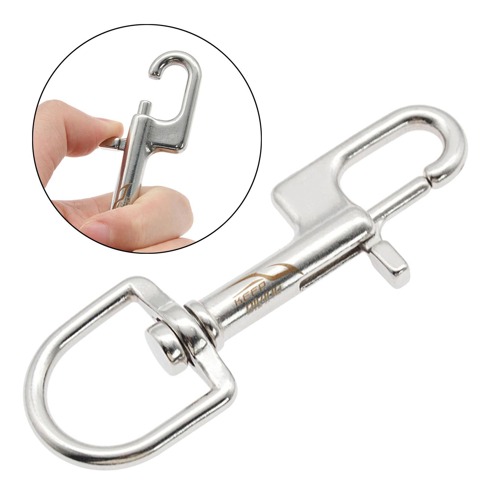 3-5pack Stainless Steel Swivel Bolt Snap Hook Clip Scuba Diving 100mm Single