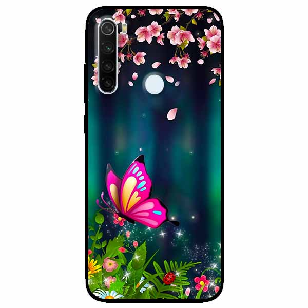 Ốp lưng dành cho Xiaomi Redmi Note 8 mẫu Bướm Hồng
