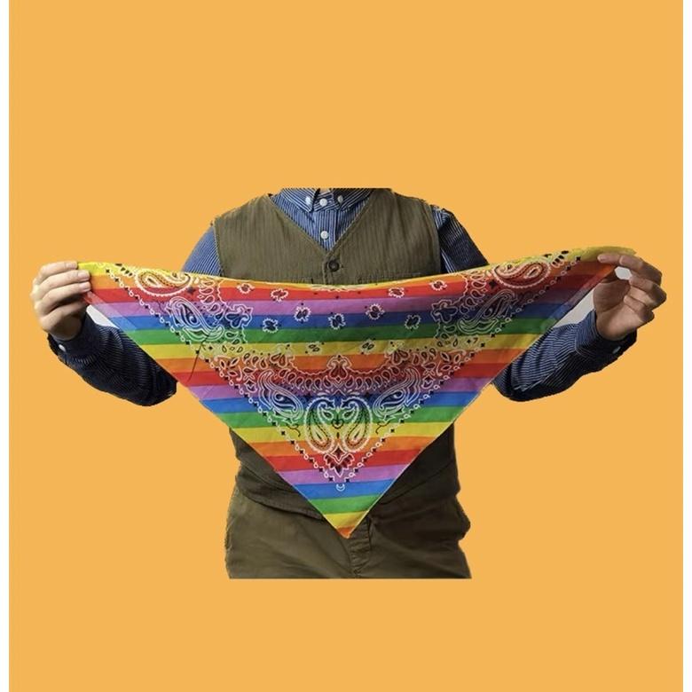 Khăn bandana cotton 7 màu size 55x55cm - Maben