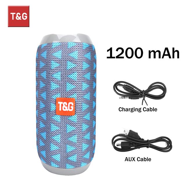 Loa Bluetooth TG117 Hộp âm thanh không dây thực sự di động Loa chống nước Âm thanh vòm ngoài trời hỗ trợ đài TF Màu sắc: Xanh da trời