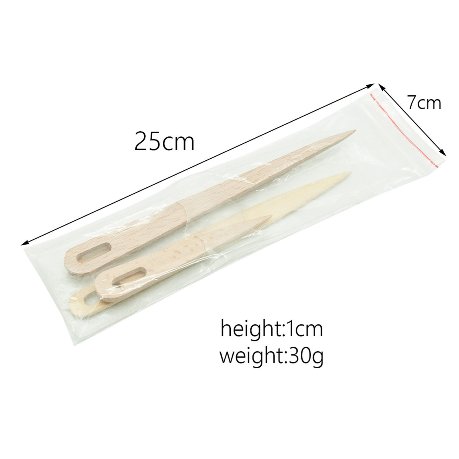 4pcs Wooden Weaving Knitting Shuttle Stick DIY Tapestry Making Tool