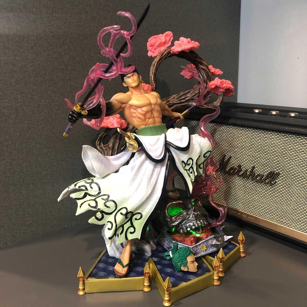 Figure / Mô hình Zoro Wano hoa anh đào 35 cm