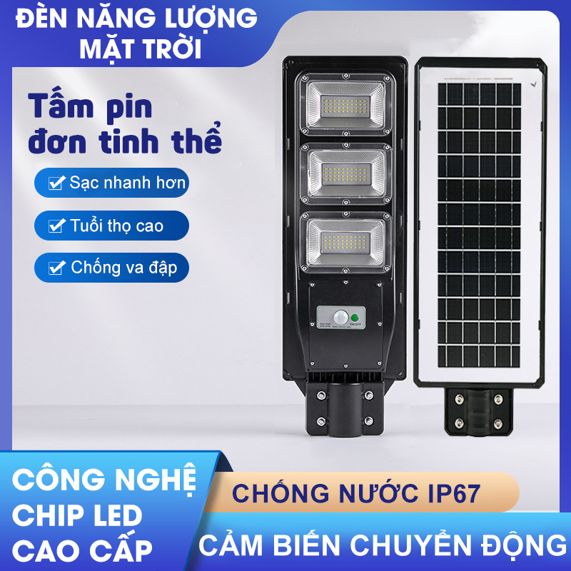 Đèn năng lượng mặt trời 200w,300w,400w - Công nghệ Chip LED, độ sáng cao- D1383