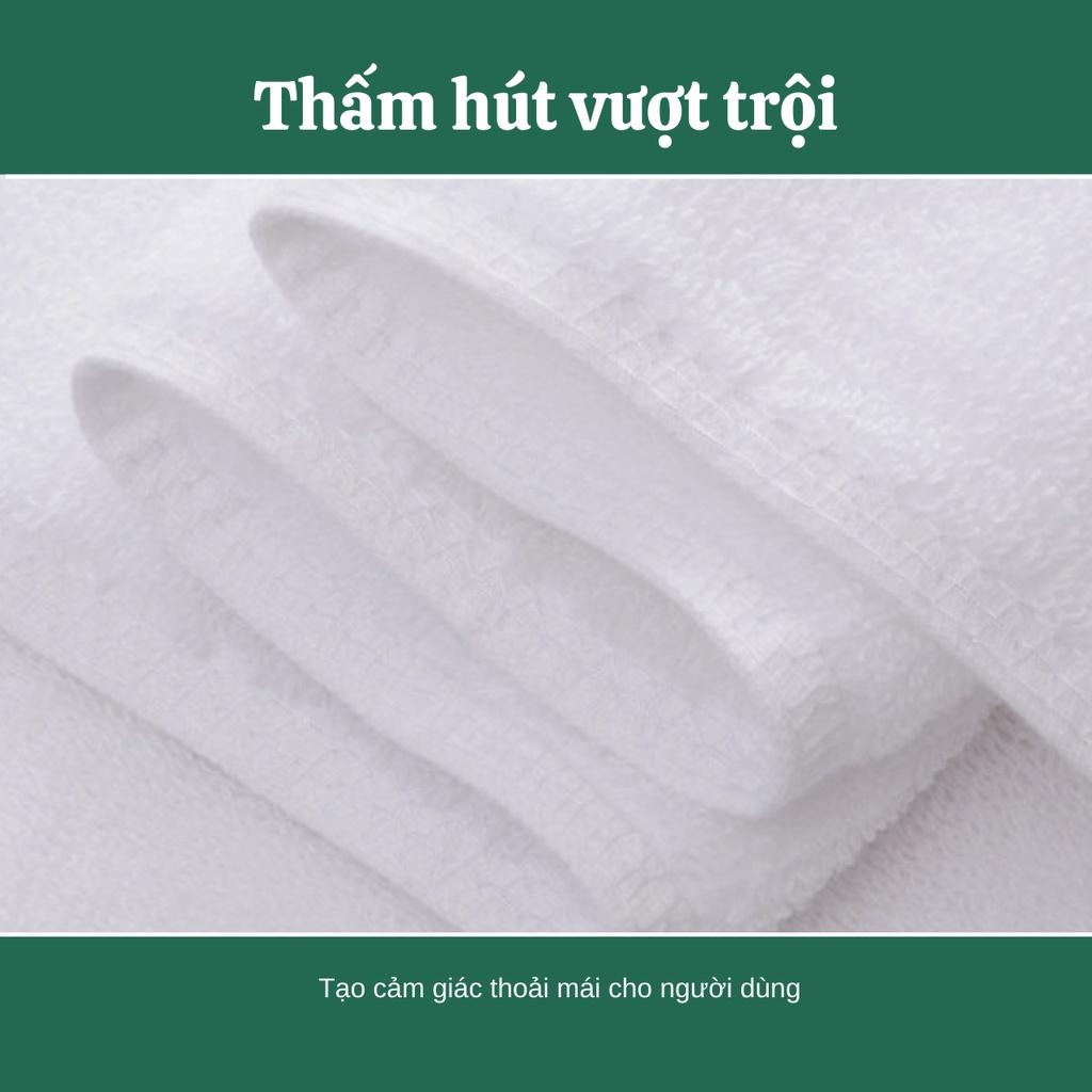 Khăn mặt khách sạn – Khăn mặt Cotton 100% -Khăn mặt cho bé– Sợi se đôi – Thấm hút tốt – Kích thước 34 x 70 cm