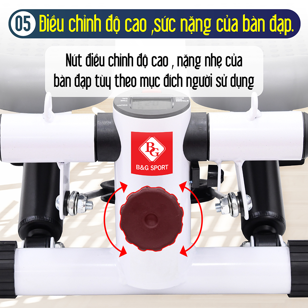 BG Máy chạy bộ tại chỗ, Máy đạp bước nam nữ dùng tại nhà, Máy đạp bước bộ yên tĩnh đa chức năng rèn luyện sức khỏe