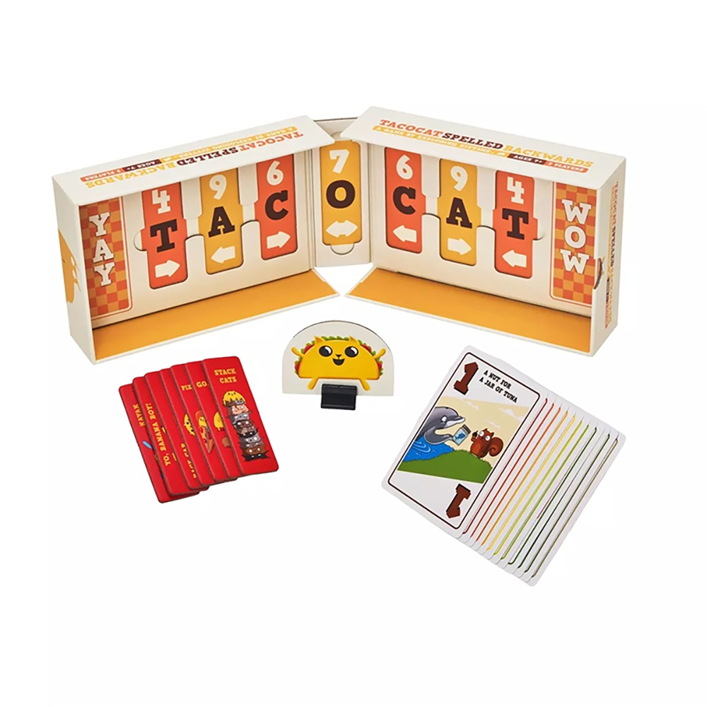 Bộ Board Game Mèo Nổ Tiếng Anh Exploding Kittens LLC Tacocat Spelled Backwards Family Card Game