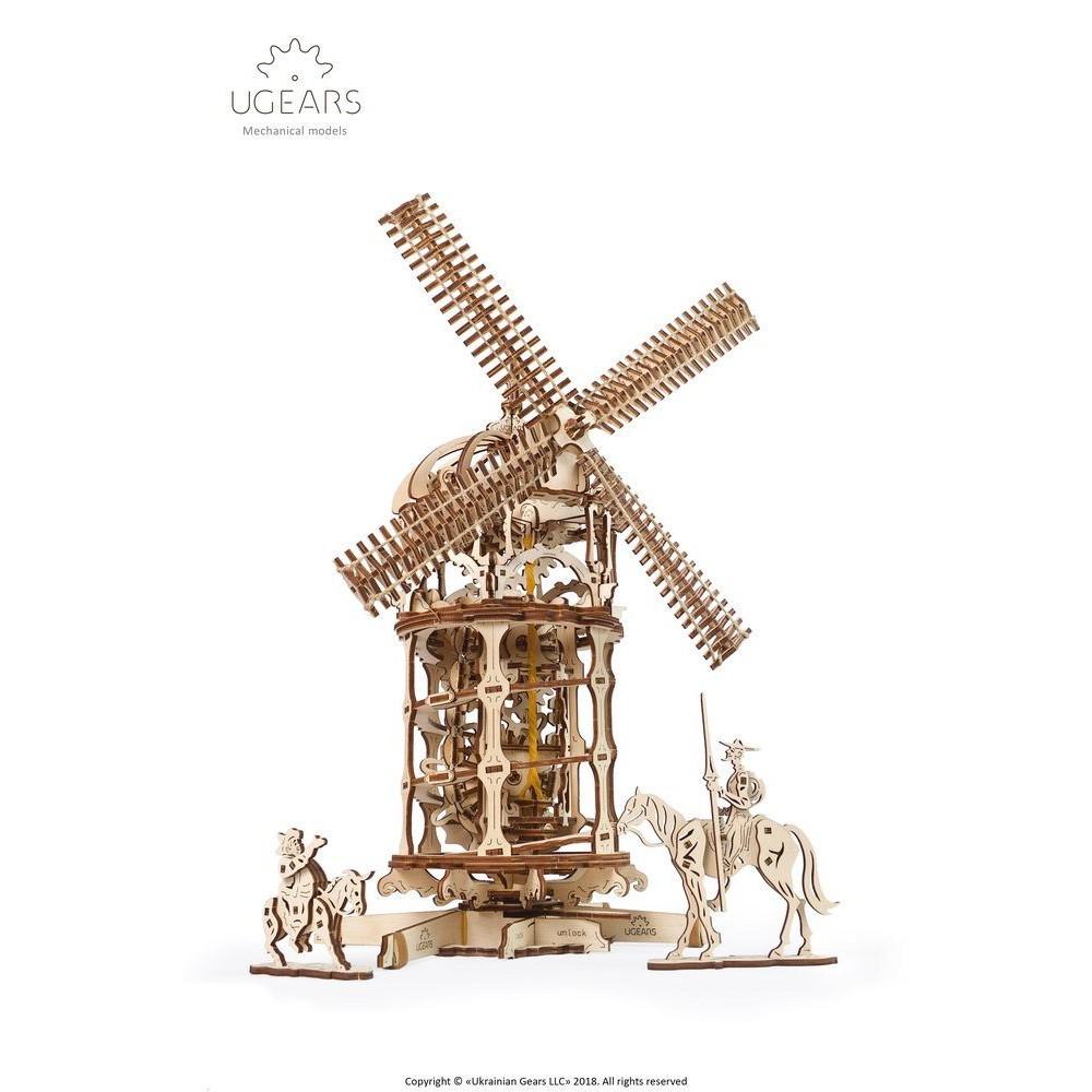 Mô Hình Gỗ Cơ Khí - Ugears Tower Windmill - Cối xay gió, sản phẩm chính hãng UGEARS, nhập khẩu nguyên bộ từ EU, mô hình lắp ráp 3D, DYI