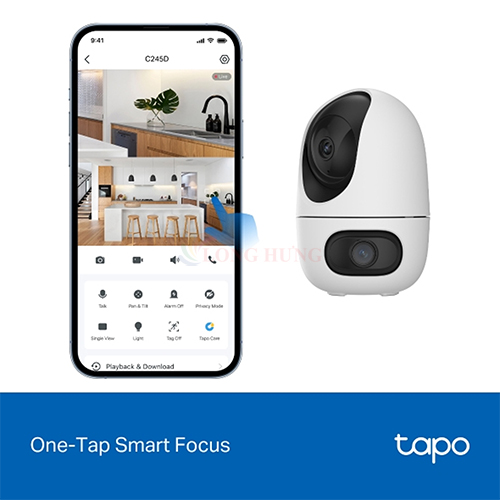 Camera trong nhà TP-Link Tapo Dual Lens Pan/Tilt Home Security Wifi 2K C245D - Hàng chính hãng
