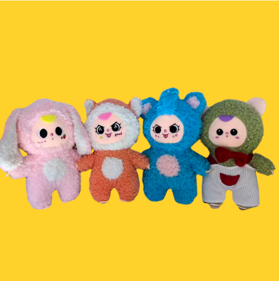 Thú nhồi bông Babythree cosplay thỏ, voi, hổ - Size 25cm - Quà tặng gấu bông baby three êm mịn cho bé