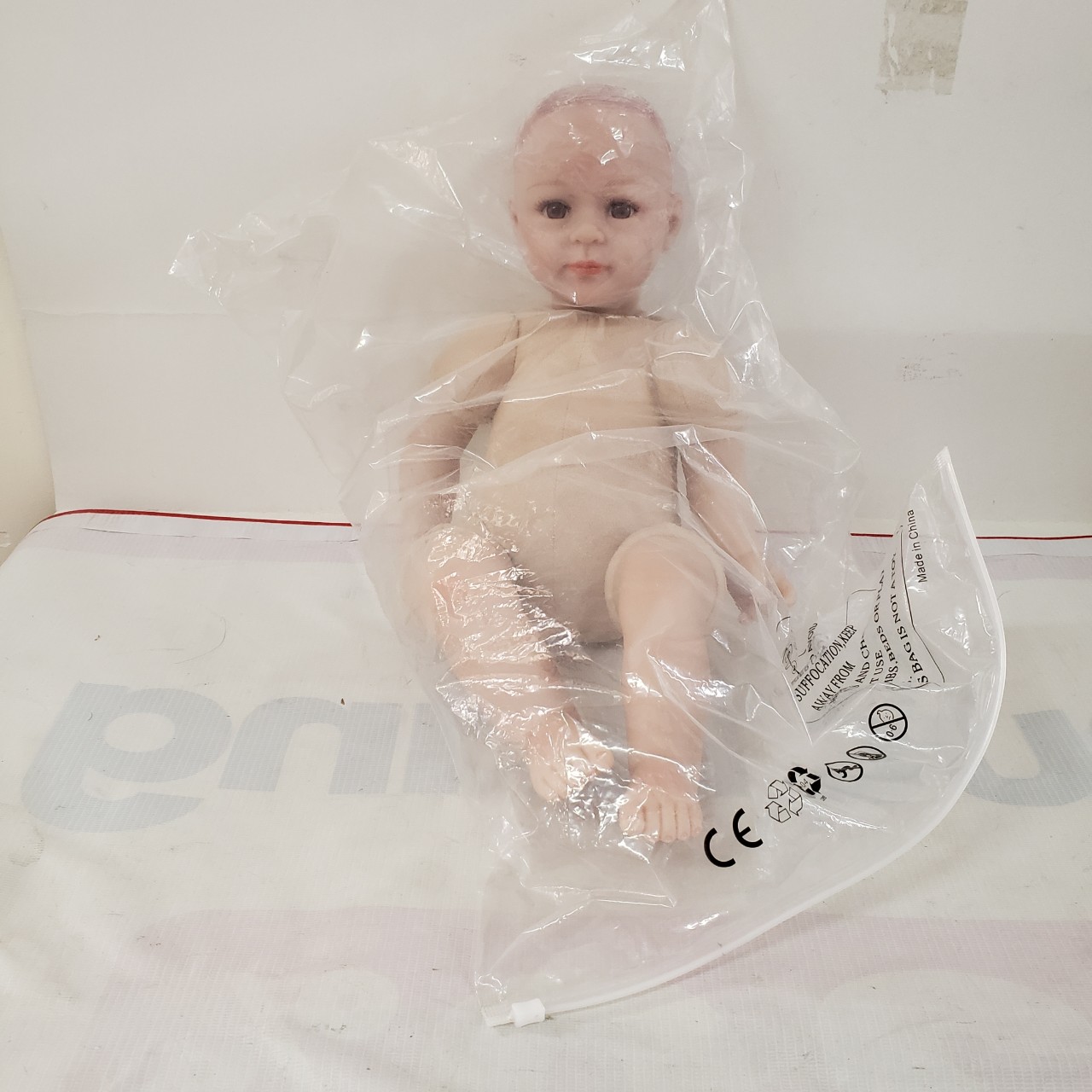 Búp Bê Tái Sinh Thân Gòn Mềm Mại Mỉm Cười Trọc NPK 50 cm = 20 inch Reborn Vinyl  Adora Style Doll PVN4907