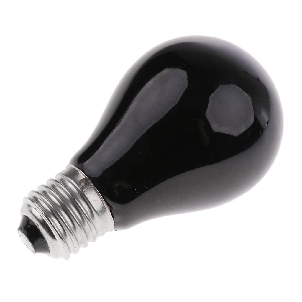 Glass Pet Heating Lamp Winter Heat Emitter Lamp Bulb E27 Black