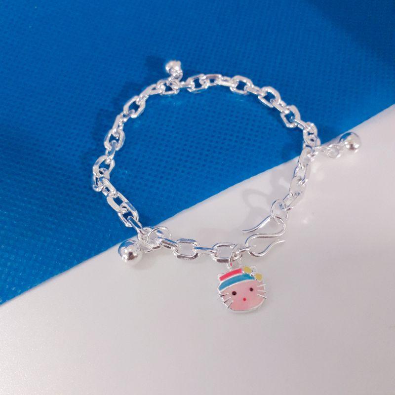 Lắc tay mèo bạc bé gái  YN JEWELRY