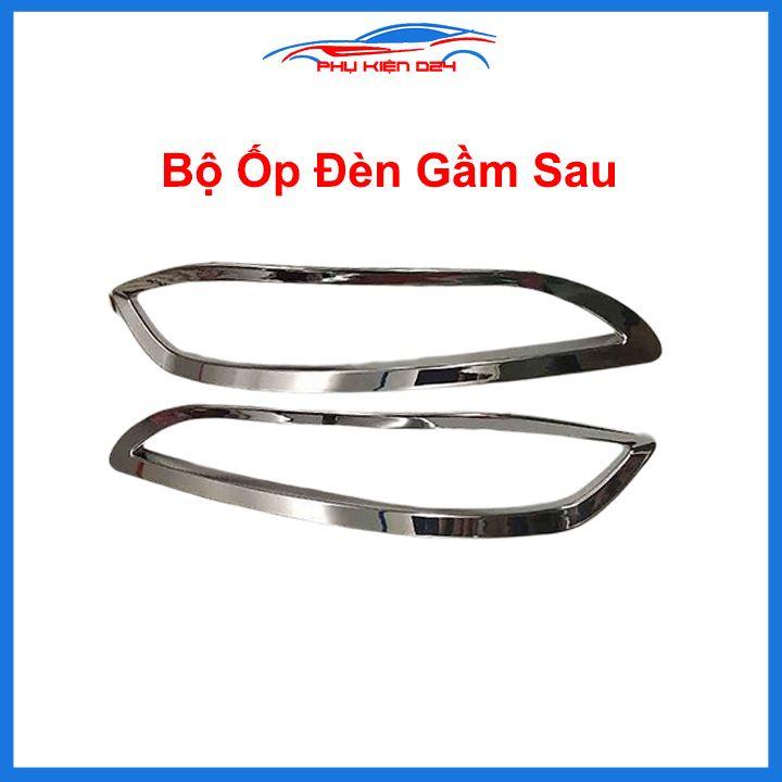 Ốp viền đèn gầm trước sau xe Vios 2019-2020 mạ Crom chống trầy trang trí làm đẹp xe