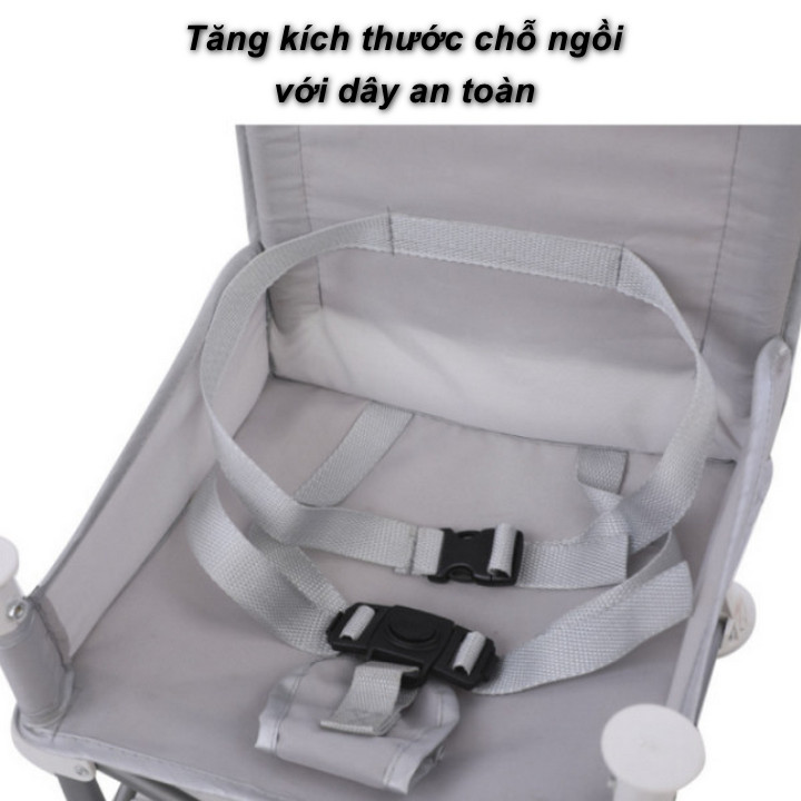 Ghế ăn gấp Hikaru Baby hợp kim nhôm cho trẻ em - Home and Garden