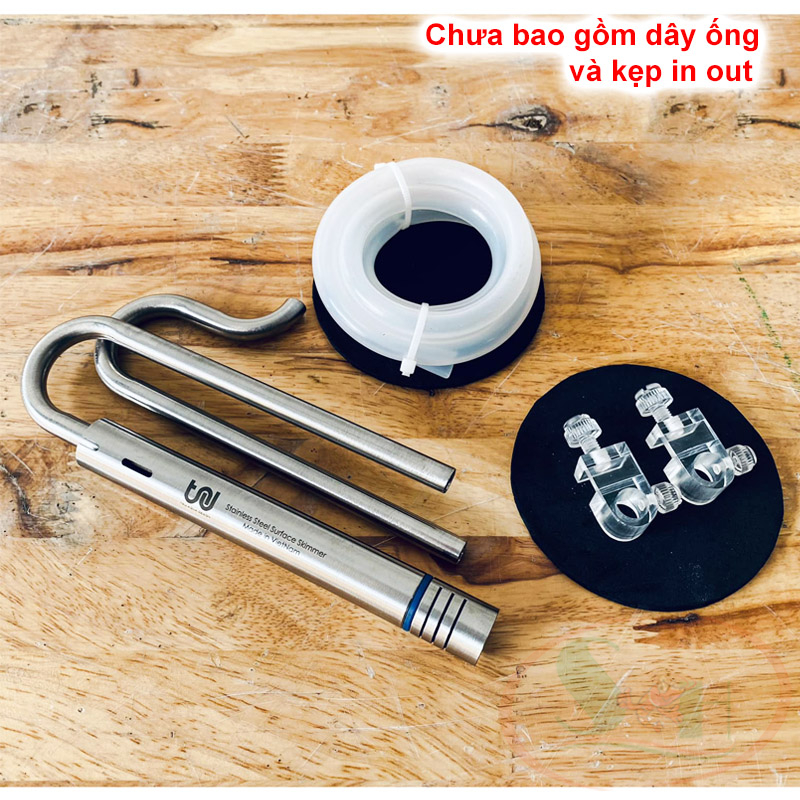 In out inox TRU mini Skimmer nano shallow hút váng bể thủy sinh cá tép