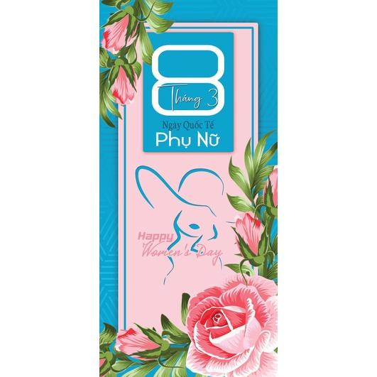 Thiệp 8/3 - Thiệp Quốc Tế Phụ Nữ Kèm Bao Thư Trắng Đủ Mẫu Mã (Giao Mẫu Ngẫu Nhiên)