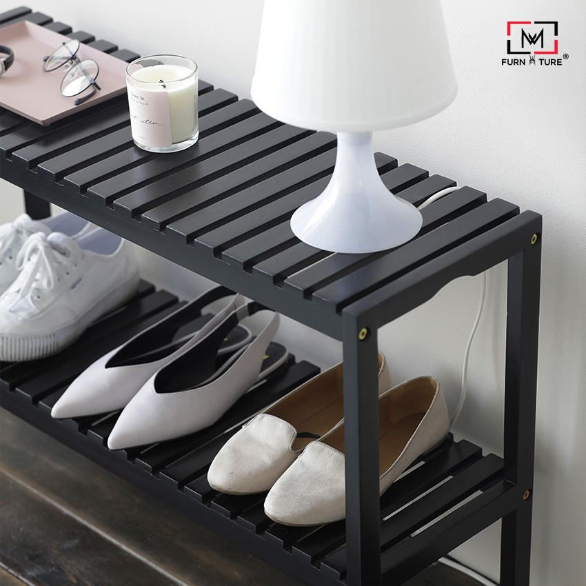 KỆ GIÀY GỖ ĐA NĂNG LẮP RÁP 2 TẦNG 800 - BENCH 2F 800